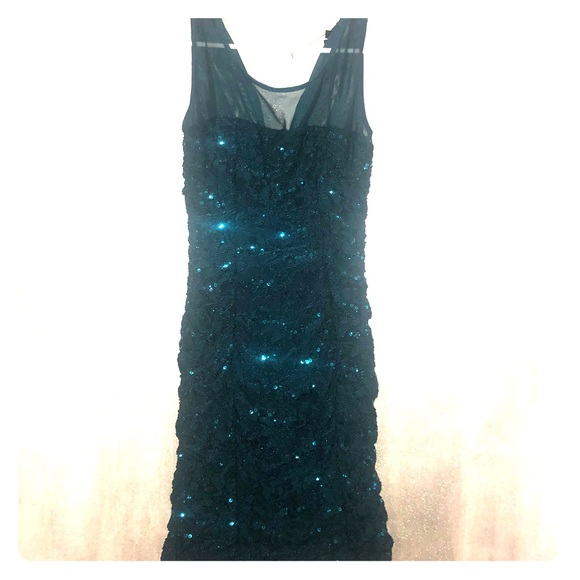 dark teal homecoming dress